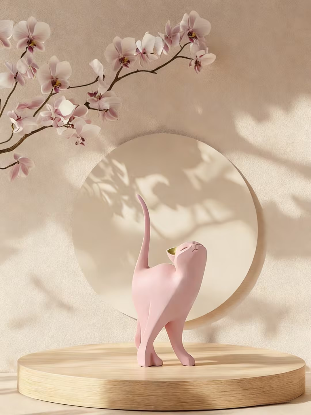 Nordic Modern Art Cat Figurine Home Decor