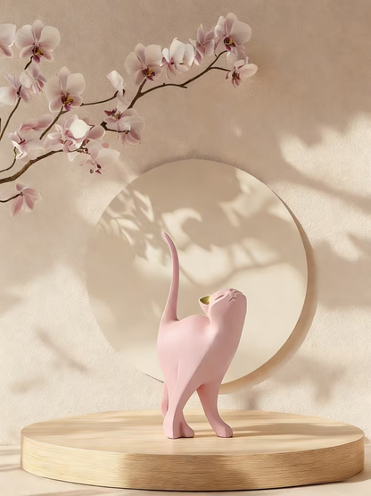 Nordic Modern Art Cat Figurine Home Decor
