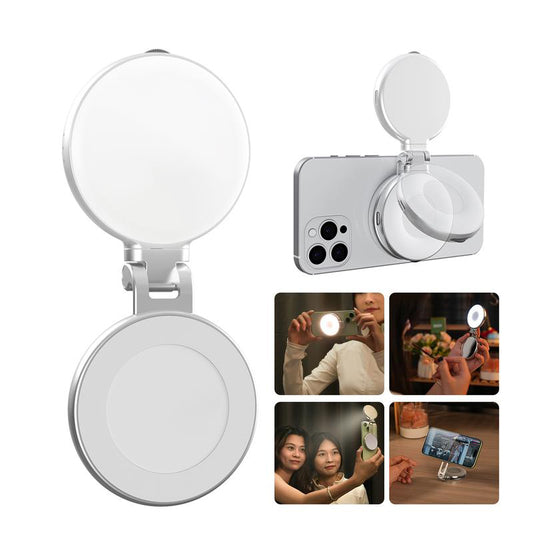 3-in-1 Magnetic Mirror Selfie Light –360° LED Ring Light with MagSafe