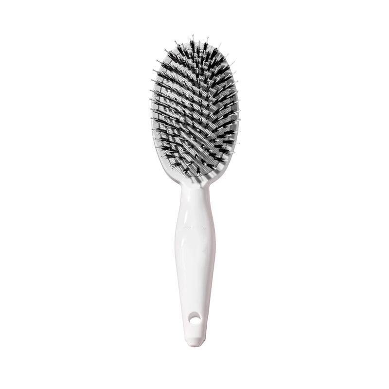 Paddle Brush - Smoother, Stronger, Shinier Hair - Boar Bristle Brush with Nylon Bristles and Microsphere Massaging Tips