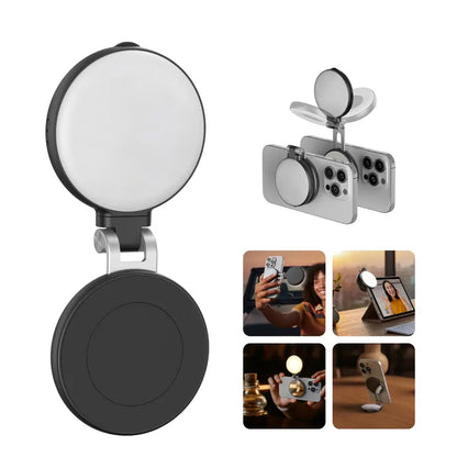 3-in-1 Magnetic Mirror Selfie Light –360° LED Ring Light with MagSafe