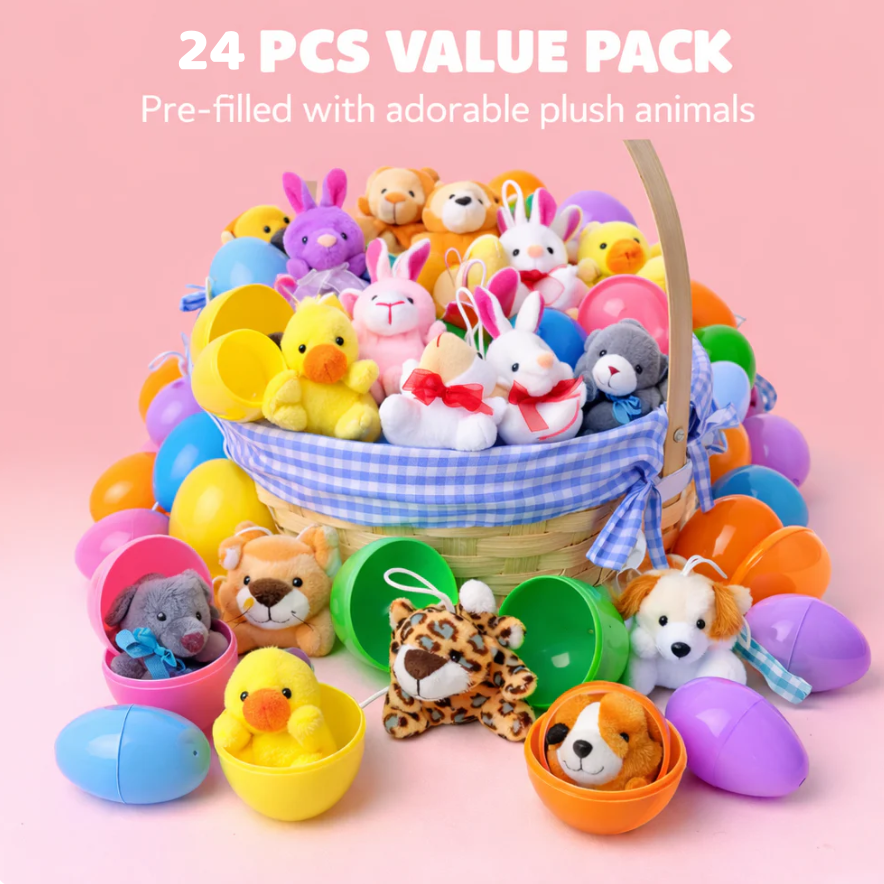 🔥49% OFF Today Only! 12/24/36 Pcs Prefilled Easter Eggs, Ideal for Kids Gifts, Party Favors, Classroom Rewards & Fun Activities