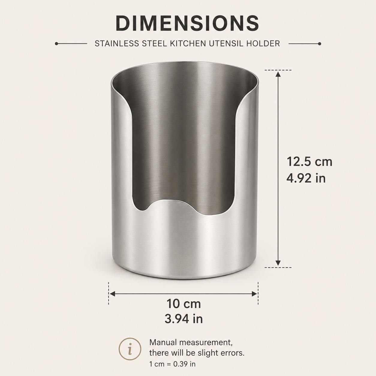 Multi-Functional Stainless Steel Kitchen Utensil Holder