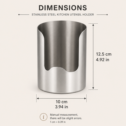 Multi-Functional Stainless Steel Kitchen Utensil Holder
