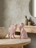 Nordic Modern Art Cat Figurine Home Decor