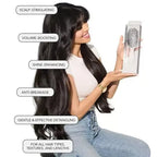 Paddle Brush - Smoother, Stronger, Shinier Hair - Boar Bristle Brush with Nylon Bristles and Microsphere Massaging Tips