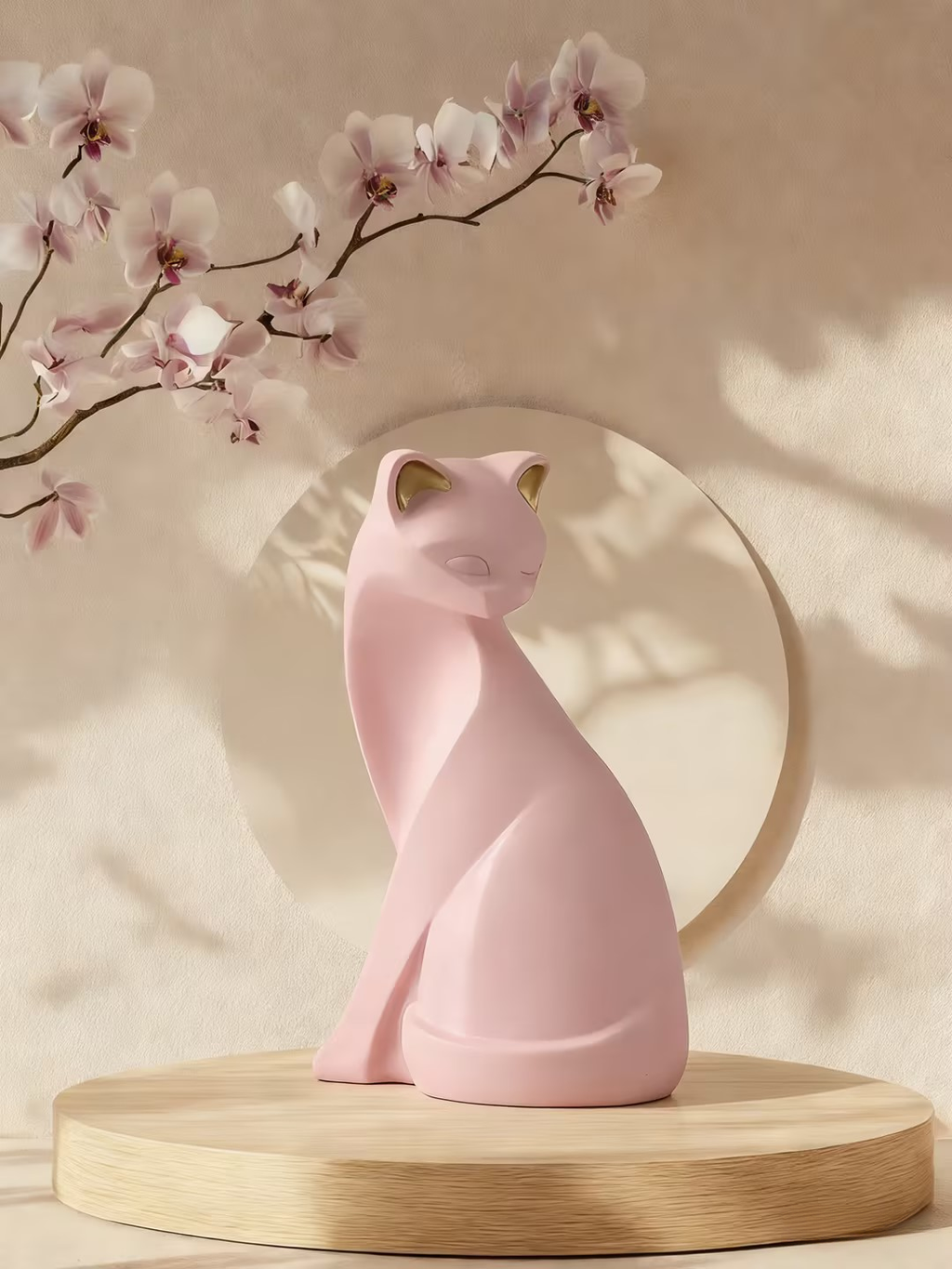 Nordic Modern Art Cat Figurine Home Decor