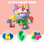 🔥49% OFF Today Only! 12/24/36 Pcs Prefilled Easter Eggs, Ideal for Kids Gifts, Party Favors, Classroom Rewards & Fun Activities