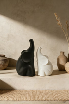 Nordic Minimalist Elephant Ceramic Vase Set