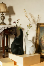 Nordic Minimalist Elephant Ceramic Vase Set