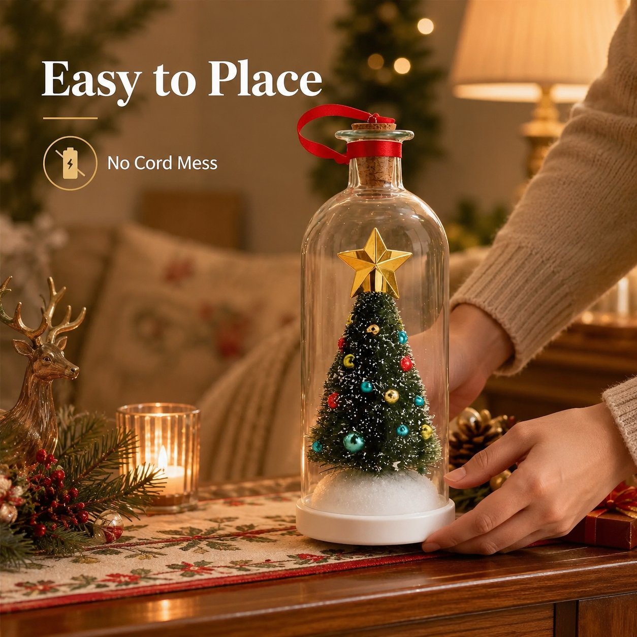 Christmas Tree Message In A Bottle