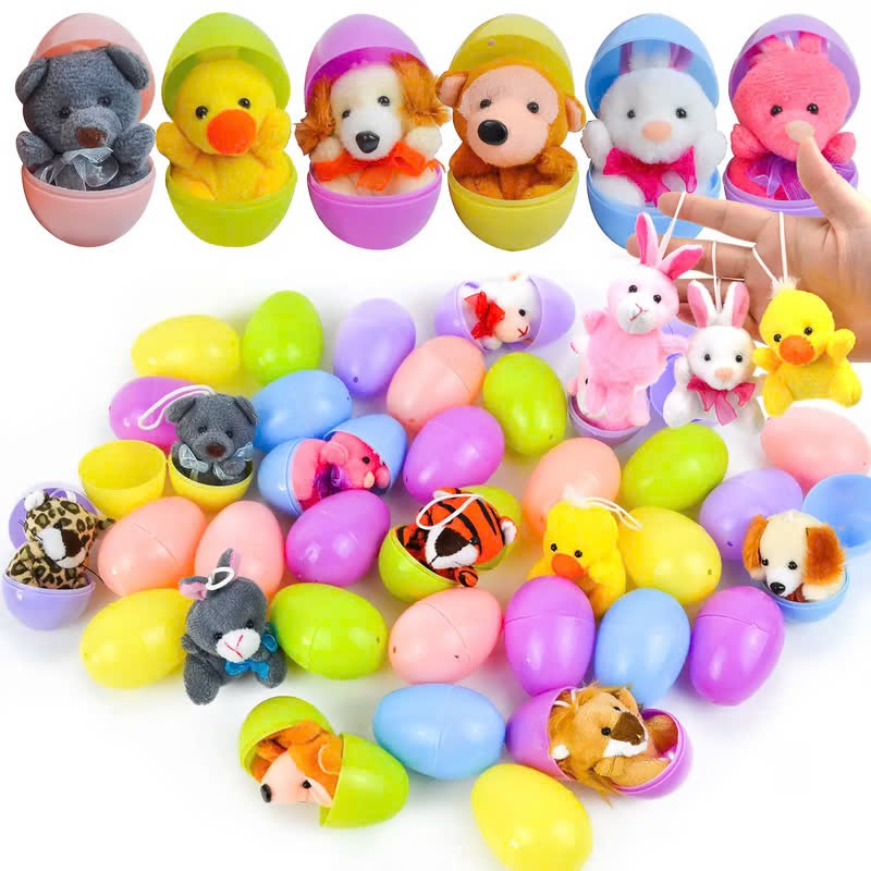 🔥49% OFF Today Only! 12/24/36 Pcs Prefilled Easter Eggs, Ideal for Kids Gifts, Party Favors, Classroom Rewards & Fun Activities