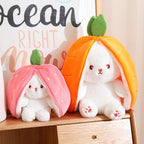 🐰Hide-and-Seek Reversible Bunny Plush (Strawberry🍓 & Carrot🥕 Edition)