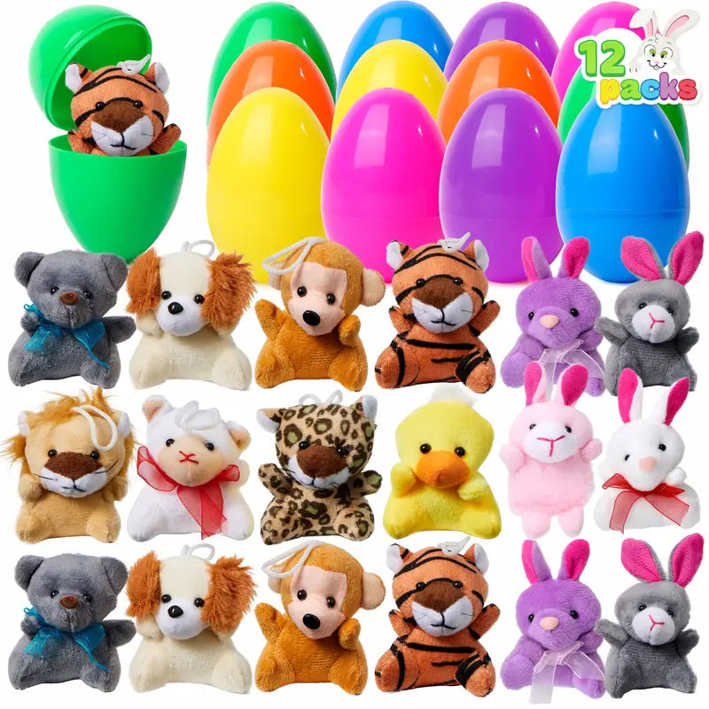 🔥49% OFF Today Only! 12/24/36 Pcs Prefilled Easter Eggs, Ideal for Kids Gifts, Party Favors, Classroom Rewards & Fun Activities