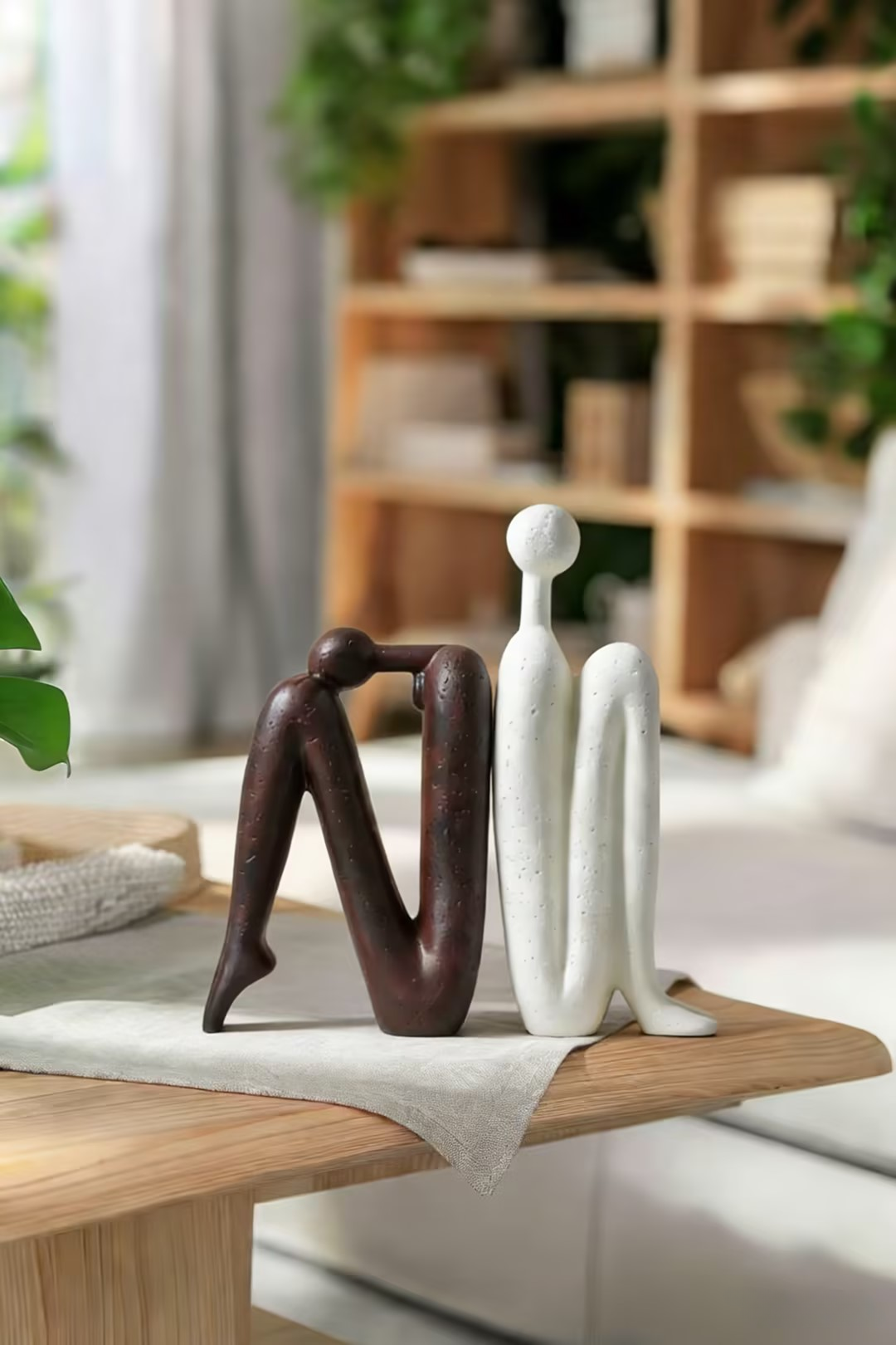 Modern Abstract Human Figure Sculpture & Bookend
