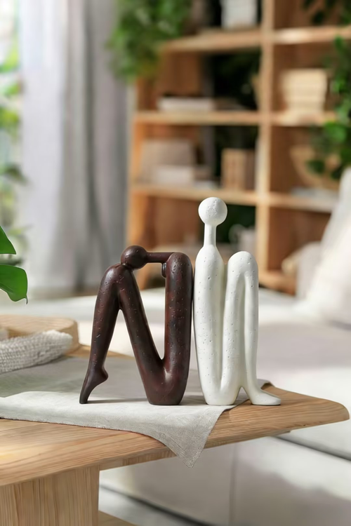 Modern Abstract Human Figure Sculpture & Bookend