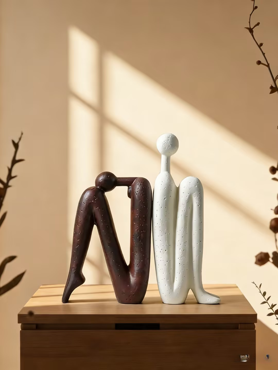 Modern Abstract Human Figure Sculpture & Bookend