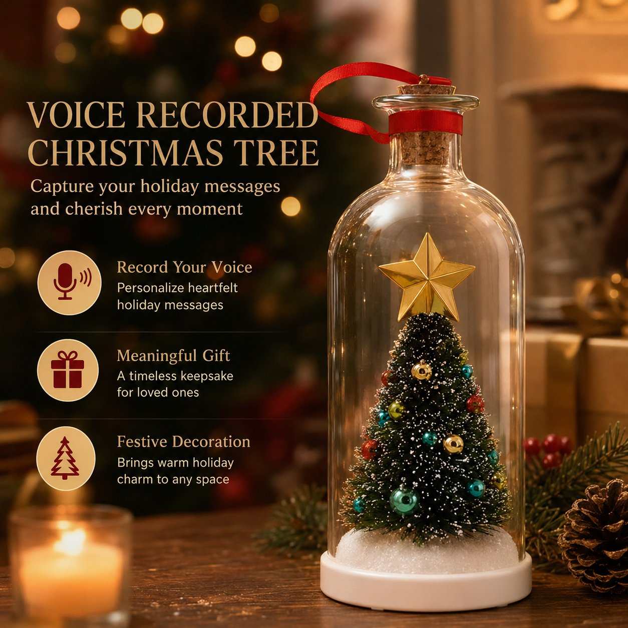 Christmas Tree Message In A Bottle