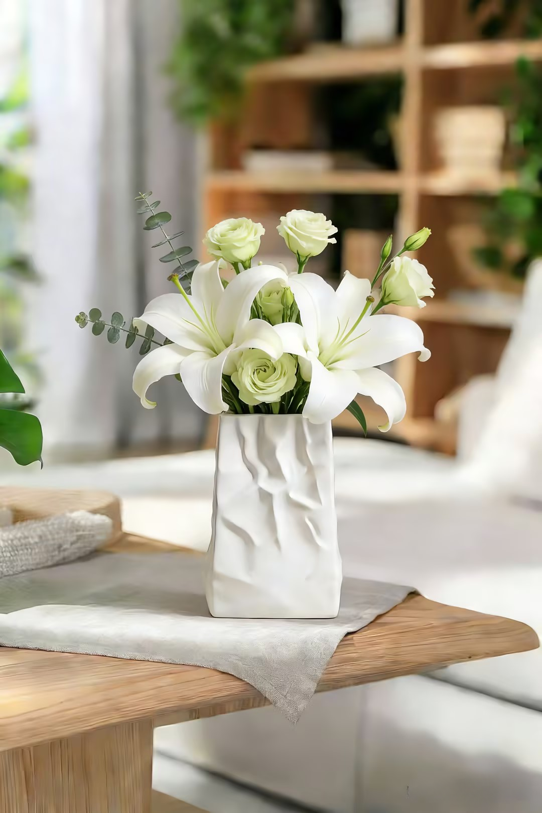 Creative Paper Bag Ceramic Vase