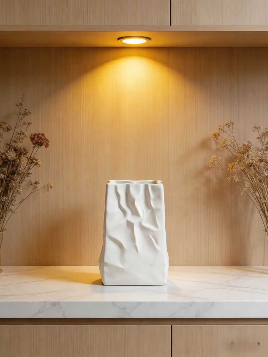 Creative Paper Bag Ceramic Vase