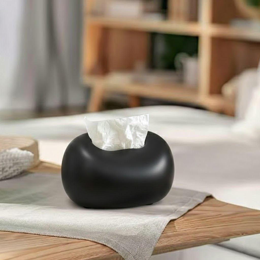 Nordic Luxury Ceramic Tissue Box Art Ornament