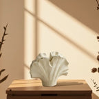 Vintage Ginkgo Leaf Ceramic Vase